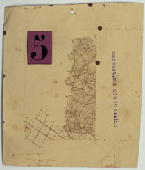 (N:24862) DINTORNI DI FIRENZE - MINUTA N. 4 (CA005670) Carte e stampe antiche: riproduzione a colori su carta (formato A4)