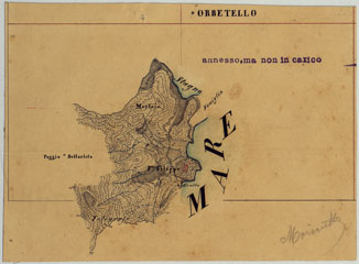 (N:24868) ORBETELLO E DINTORNI - DISEGNO 4 (CA005692) Carte e stampe antiche: riproduzione a colori su carta (formato A4)