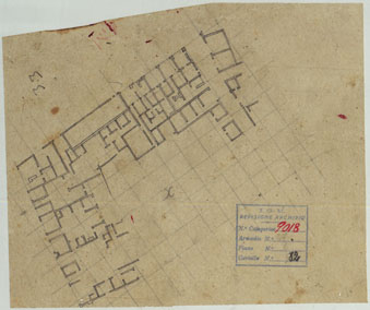 (N:15718) Scavi di Pompei - Foglio 33 (CA006793) Carte e stampe antiche: riproduzione a colori su carta (formato A4)