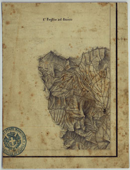 (N:14802) CARTA DEL REGNO DI NAPOLI - FOGLIO 1. (CA007108) Carte e stampe antiche: riproduzione a colori su carta (formato A4)