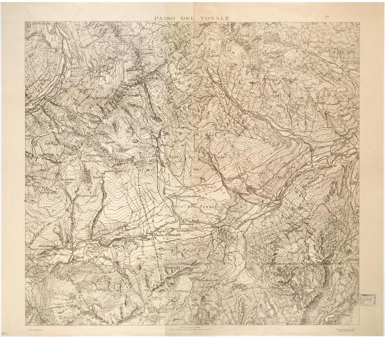 (N:13211) PASSO DEL TONALE (B0003061, B0003062, B3061-62) Carte e stampe antiche: riproduzione digitale a 150 DPI