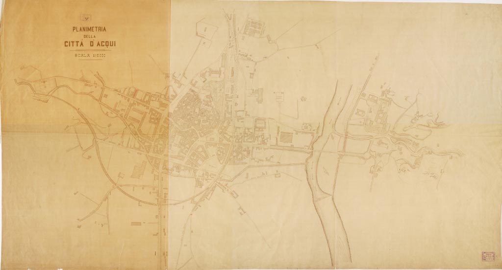 (N:14088) PLANIMETRIA DELLA CITTA' D'ACQUI (B0006799, B0006800, B0006801, B0006802, B6799-02) Carte e stampe antiche: riproduzione digitale a 150 DPI