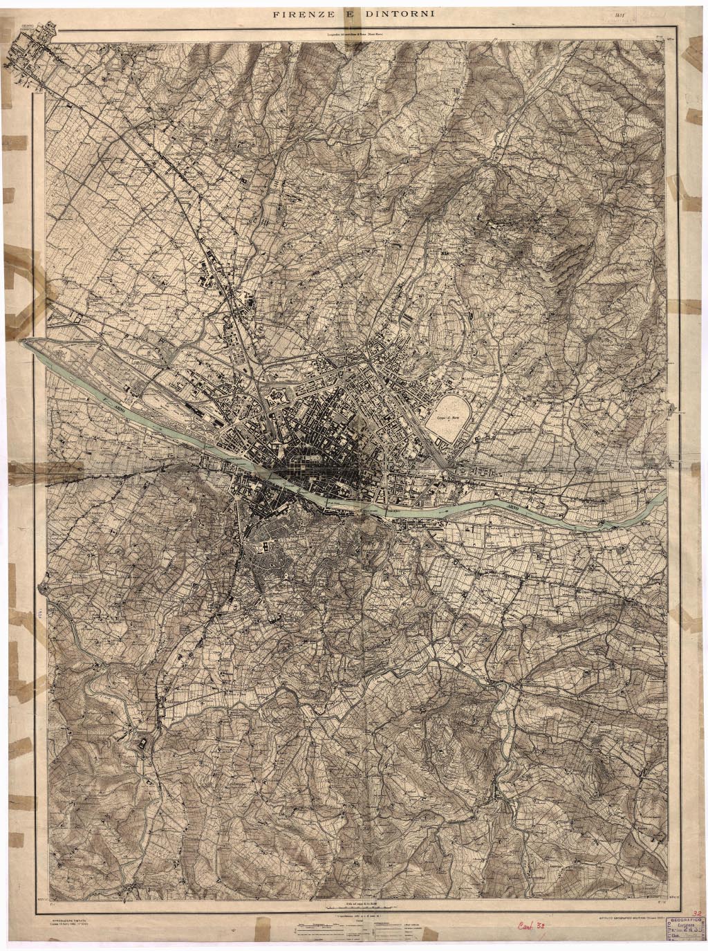 (N:9850) FIRENZE E DINTORNI (B0007074, B0007075, B7074-75) Carte e stampe antiche: riproduzione digitale a 150 DPI