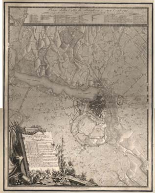 (N:9939) PIANO DELLA CITTA' DI MANTOVA E SUOI CONTORNI MILANO PINCHETTI GEOGRAFO G. CANIANI INCISE. MILANO DA GIOACCHINO BETTALLI E C. (B0012899, B0012900, B12899-0) Carte e stampe antiche: riproduzione digitale a 300 DPI