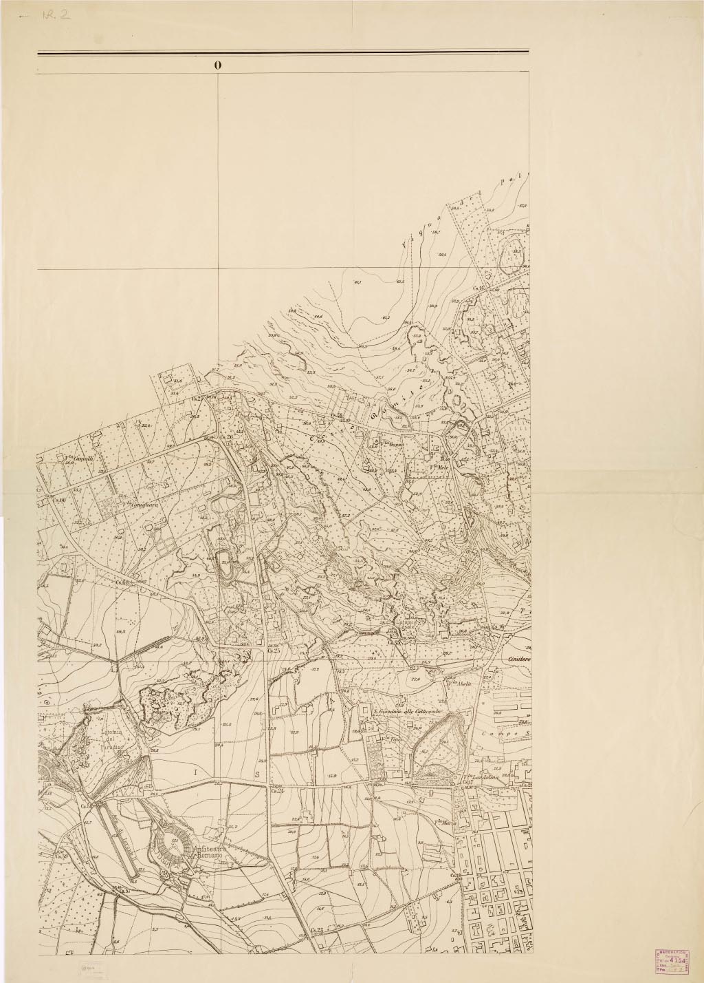 (N:13752) PIANTA DELLA CITTA' DI SIRACUSA - Foglio 2 (B0006603, B0006604, B6603-04) Carte e stampe antiche: riproduzione digitale a 300 DPI