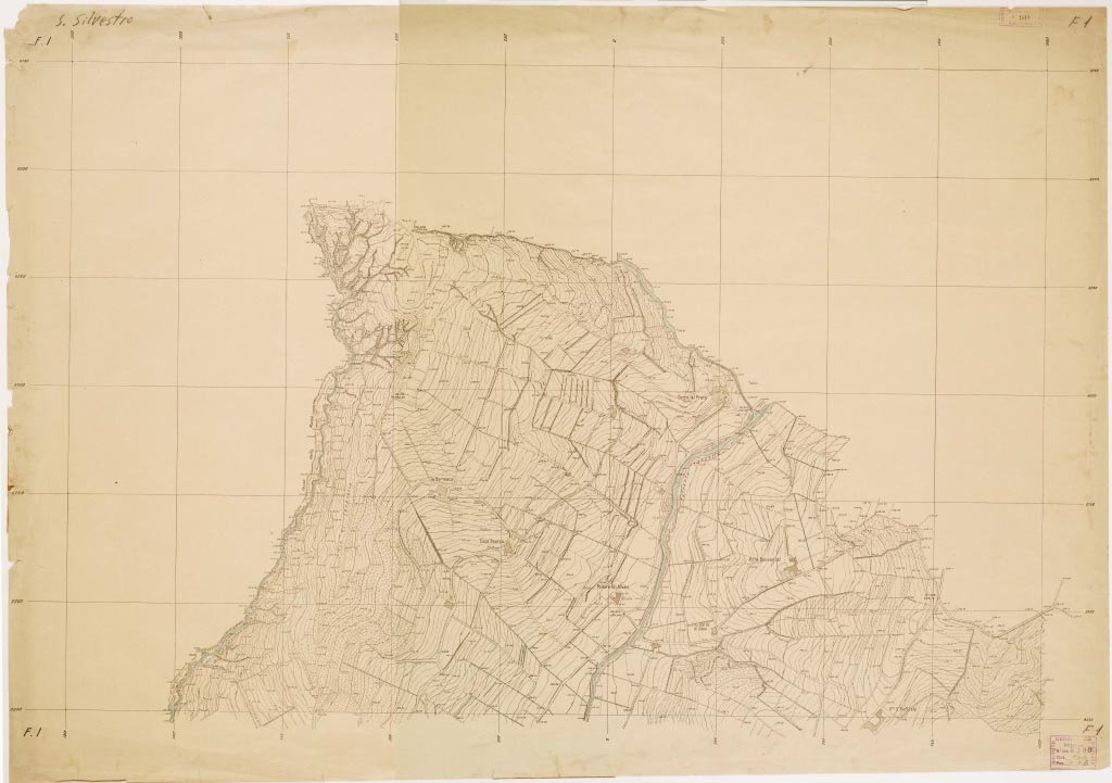 (N:13398) PIANO REGOLATORE DI AMPLIAMENTO DELLA CITTA' DI FIRENZE - Foglio 1 - San Silvestro (B0006942, B0006943, B6942-43) Carte e stampe antiche: riproduzione digitale a 300 DPI