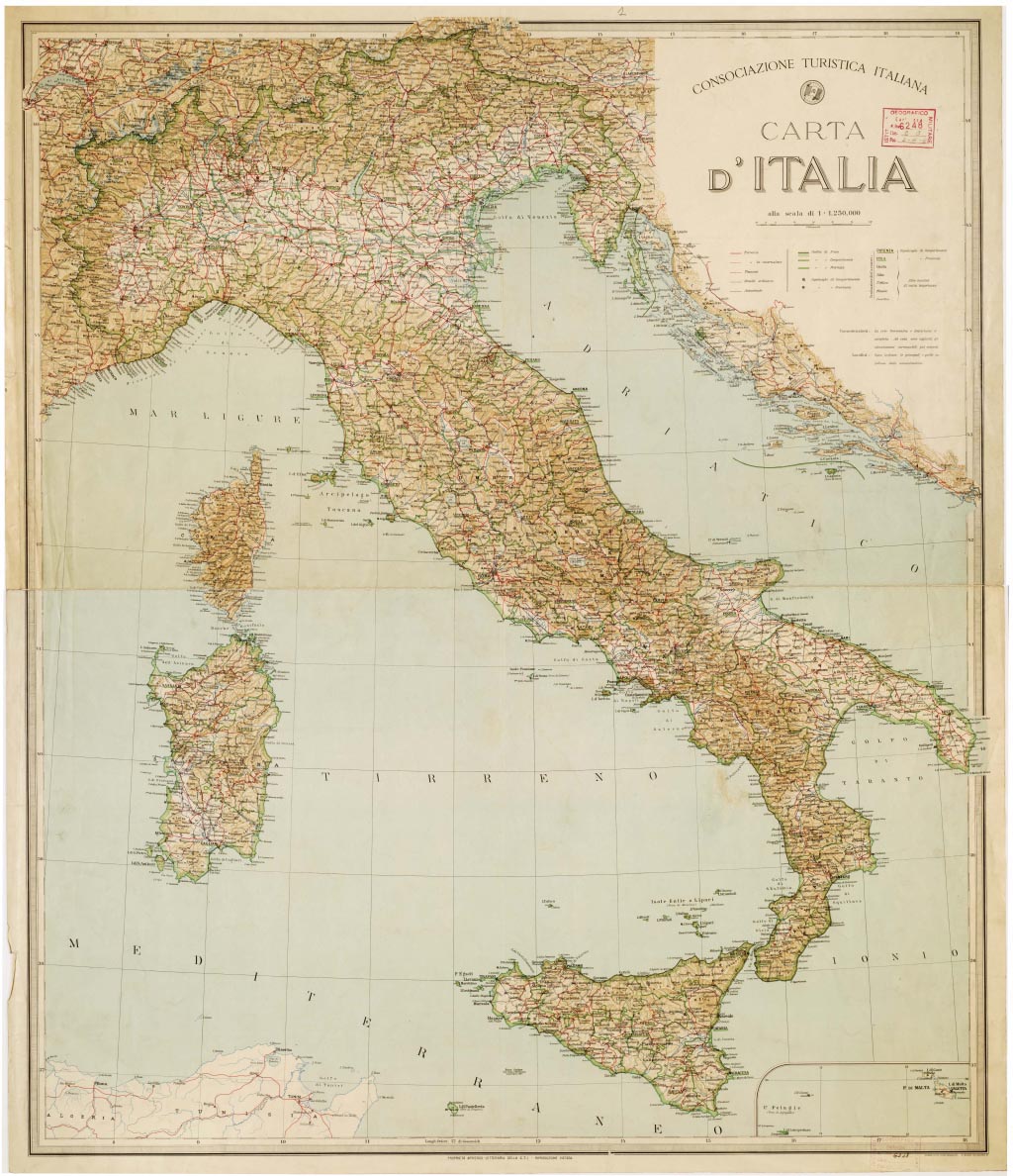 (N:1354) CARTA D'ITALIA (B0007561, B0007562, B7561-62) Carte e stampe antiche: riproduzione digitale a 300 DPI