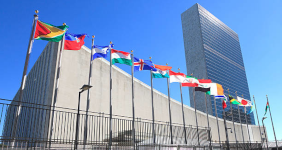 Il palazzo di vetro sede dell'ONU