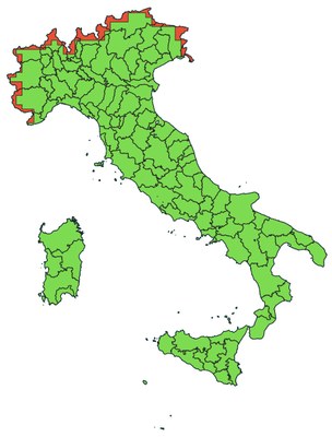 La parte di territorio pubblicata del DBSN