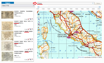 Carte antiche ricerca per testo